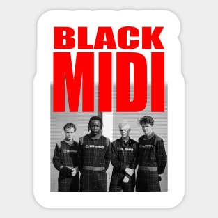 BLACK MIDI VINTAGE Sticker